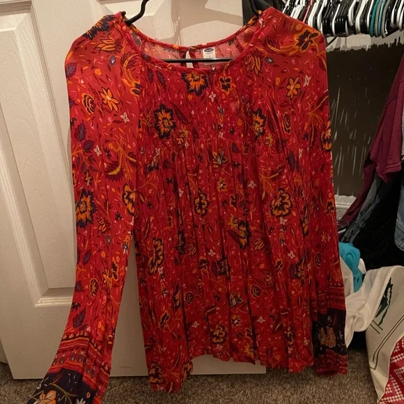 Old navy floral blouse top - Picture 1 of 3